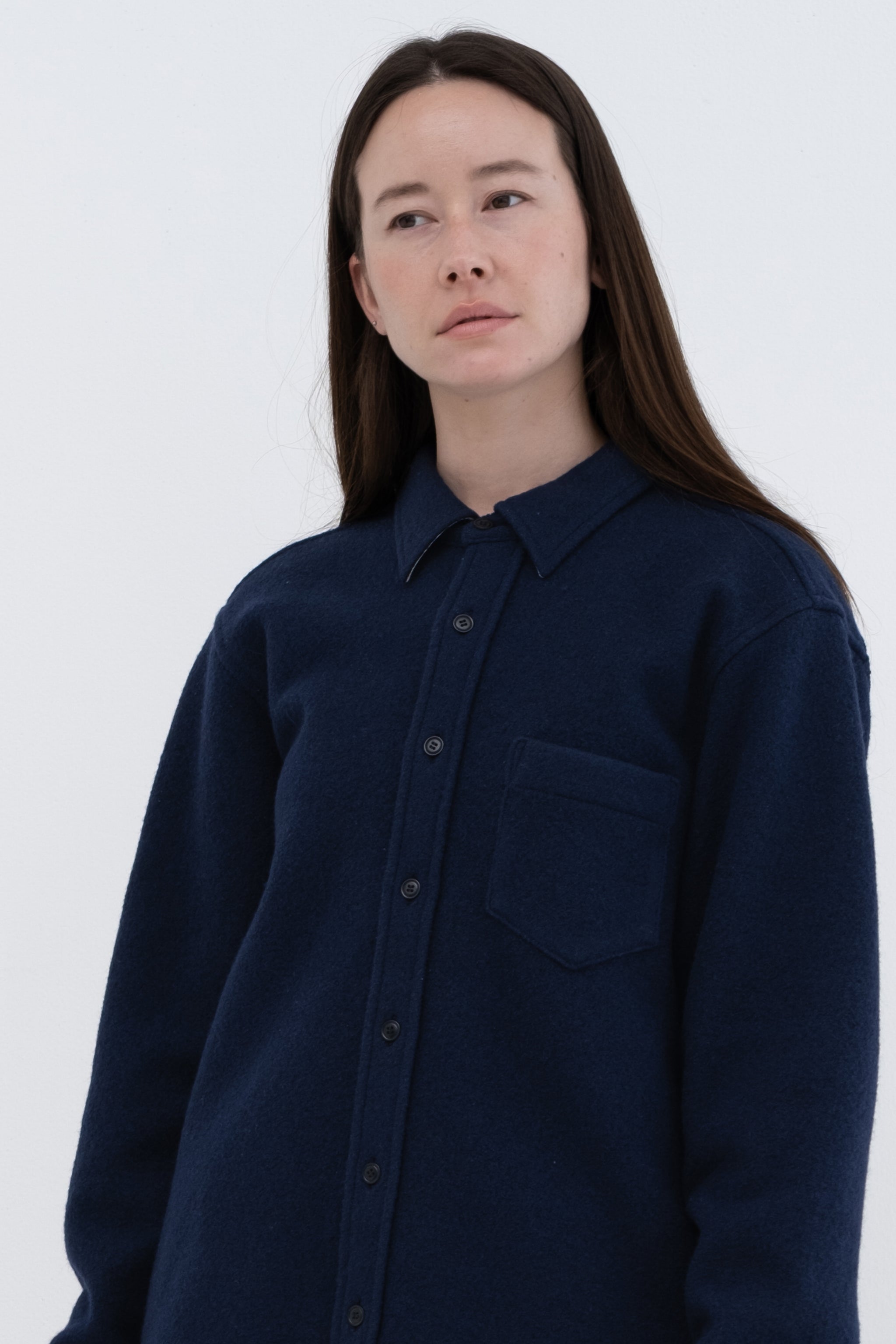 Heavy Wool Knit Shirt