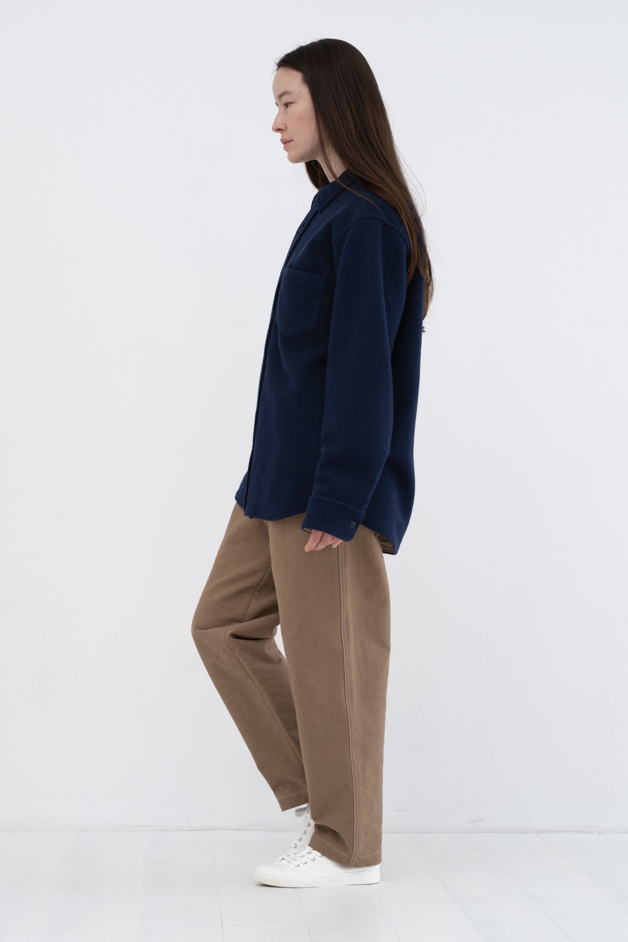 Heavy Wool Knit Shirt