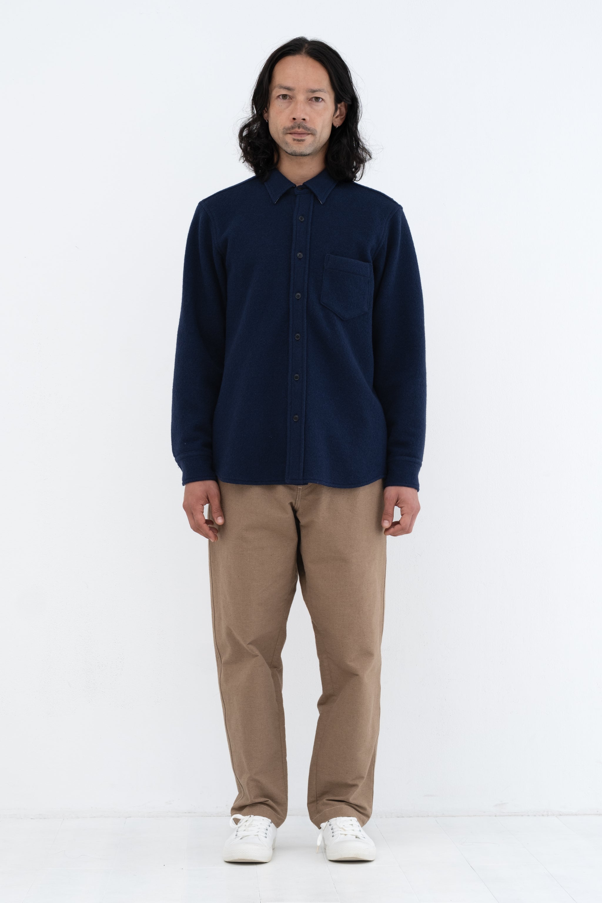 Heavy Wool Knit Shirt