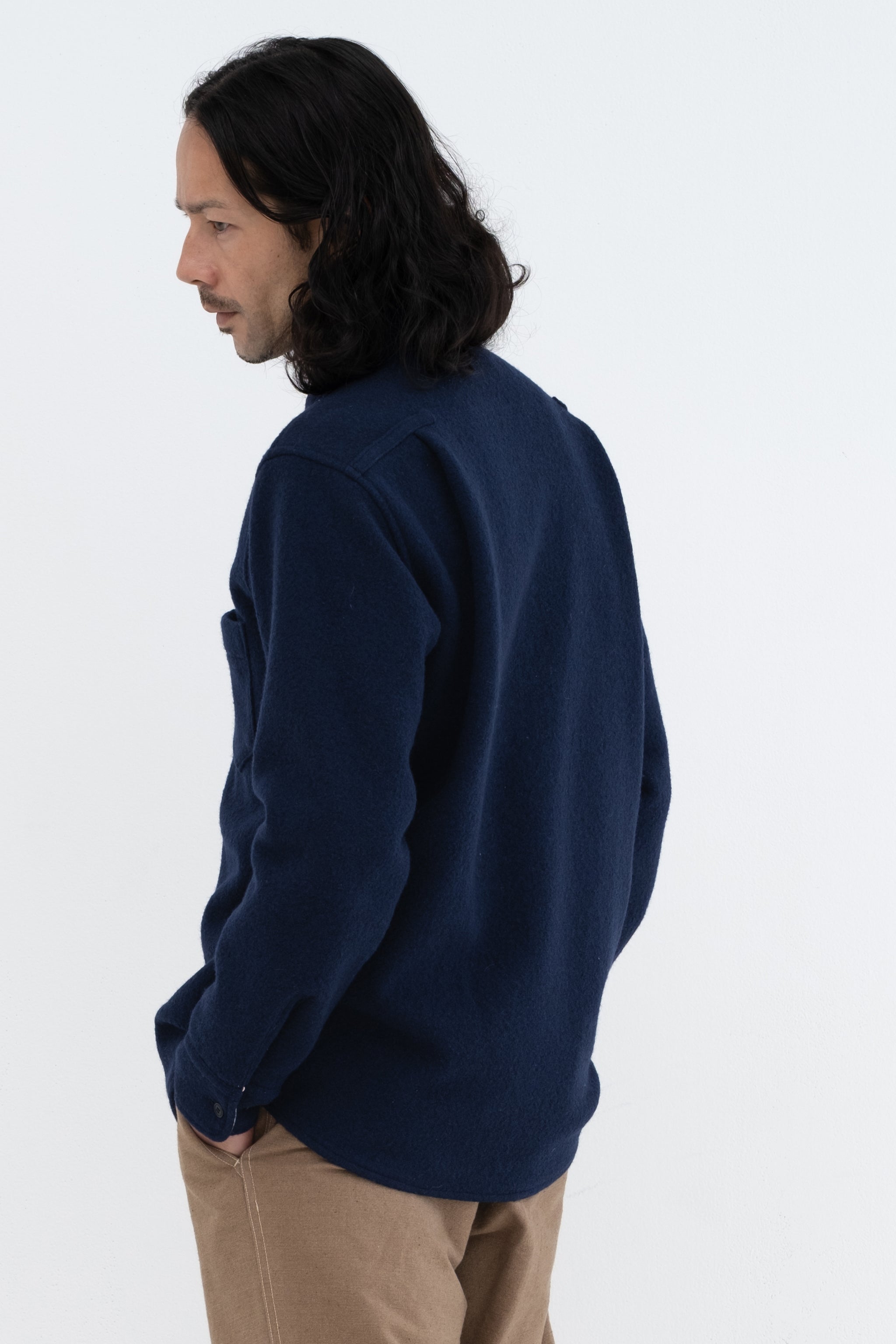 Heavy Wool Knit Shirt
