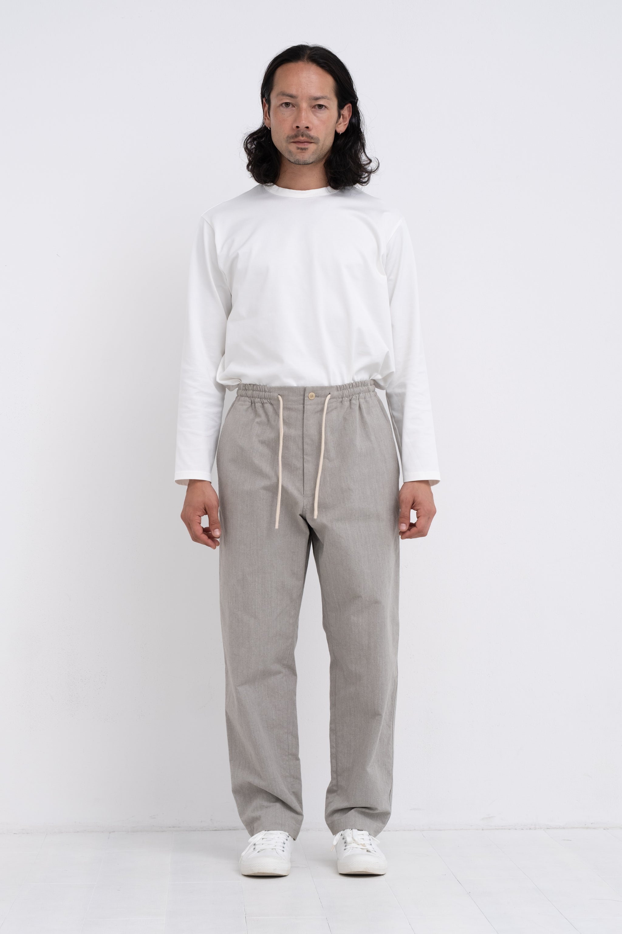 Natural Green Wide Pants