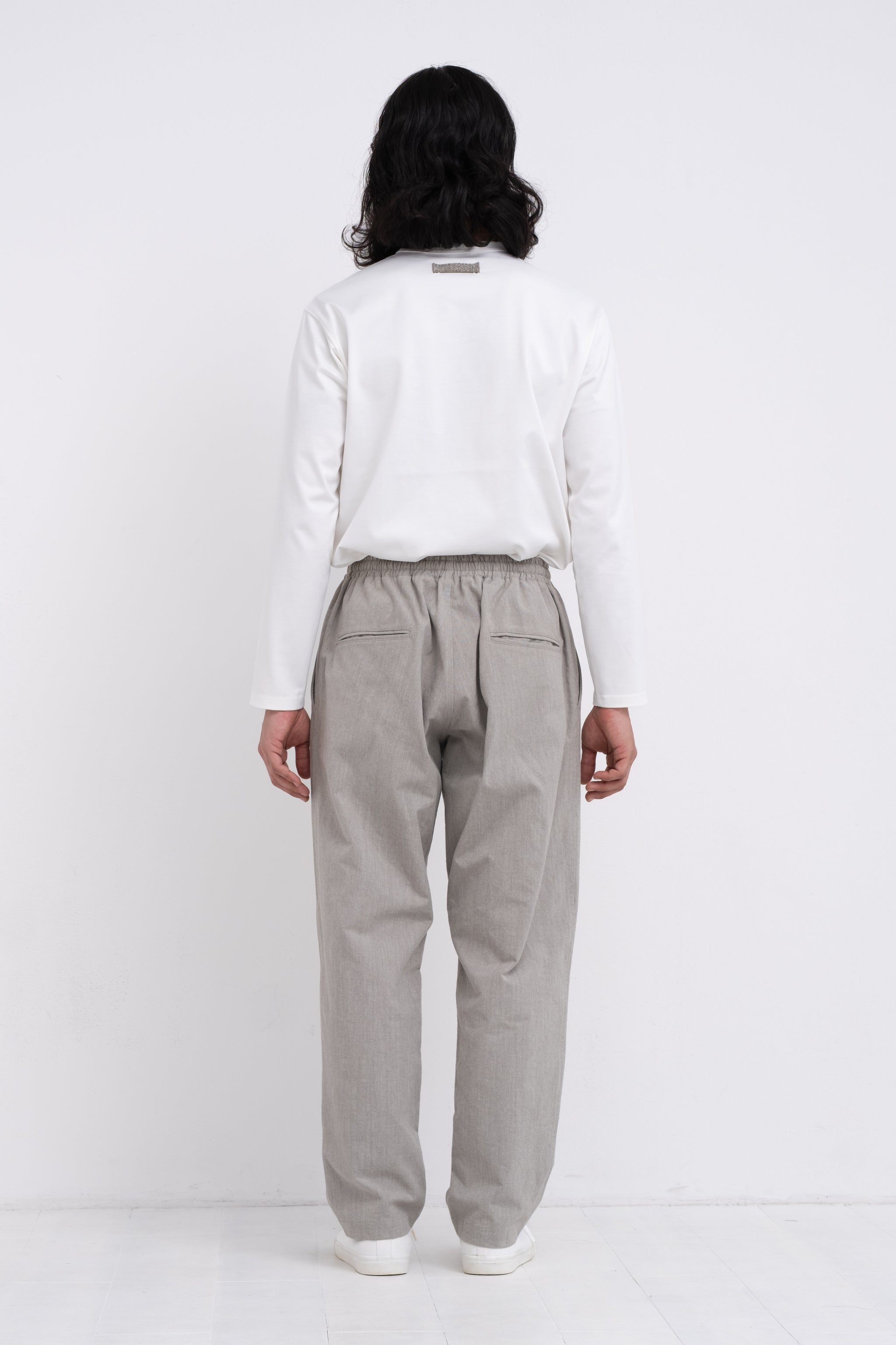 Natural Green Wide Pants