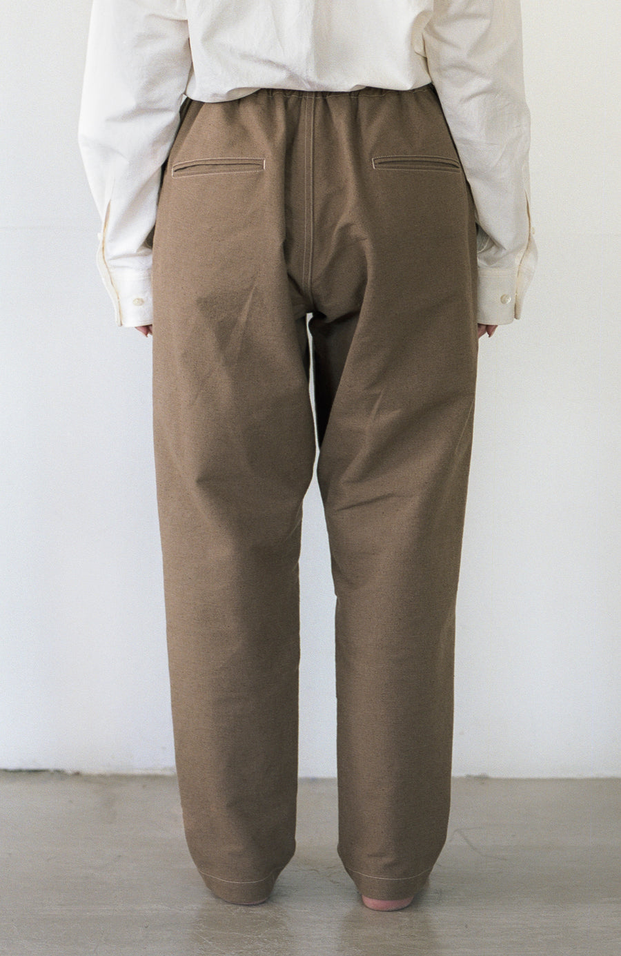 Natural Brown Wide Pants