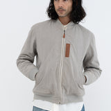 Natural Green Bomber Jacket