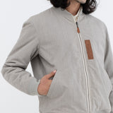 Natural Green Bomber Jacket