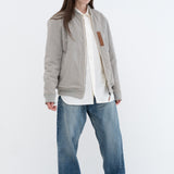 Natural Green Bomber Jacket