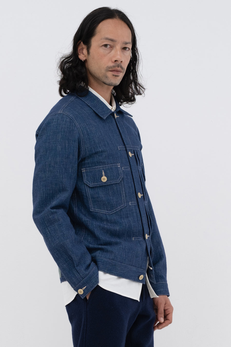Wool Denim Jacket
